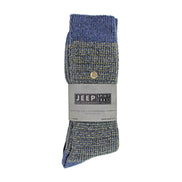 2 Pack Men's Casual Ribbed Cotton Dress Socks | Midweight Square Knit Socks