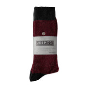 2 Pack Men's Casual Ribbed Cotton Dress Socks | Midweight Square Knit Socks