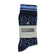 2 Pack Men's Casual Ribbed Cotton Dress Socks | Midweight Square Knit Socks