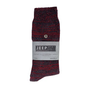 2 Pack Men's Casual Ribbed Cotton Dress Socks | Midweight Square Knit Socks