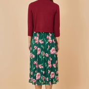 Yumi Burgundy Knitted Bolero