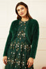 Yumi Green Eyelash Knit Bolero