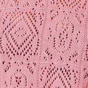 Yumi Pink Cotton Crochet Knitted Top