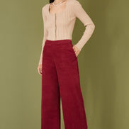 Yumi Oatmeal Fitted Rib Button Up Cardigan