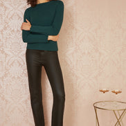 Yumi Green Sparkle Knit Jumper