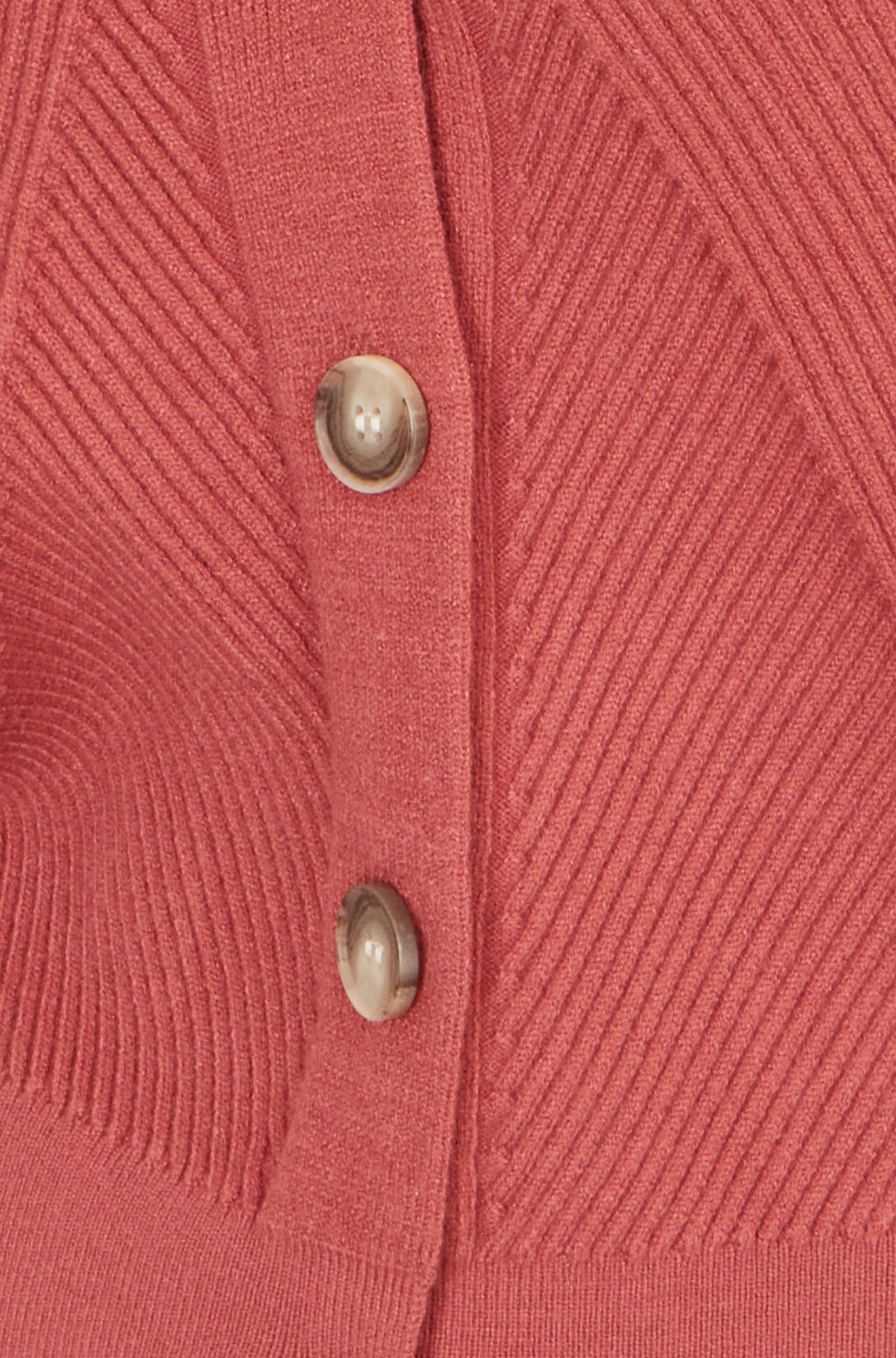 Yumi Rose Pink Relaxed Fit Cardigan with Stitch Detail