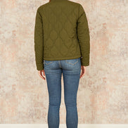 Yumi Green Short Quilted Jacket