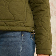 Yumi Green Short Quilted Jacket