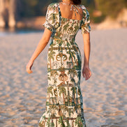 Yumi White Cotton Voile Safari Midi Skirt