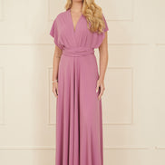 Yumi Pink Jersey Stretch Multiway Midi Dress