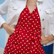 Yumi White Stretch Cotton Denim Jacket