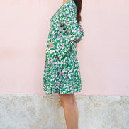 Yumi Green Leopard Print Tunic