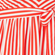 Yumi Red Stripe Midi Sun Dress