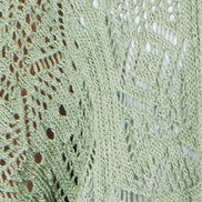 Yumi Green Crochet Edge to Edge 3/4 Sleeve Cardigan