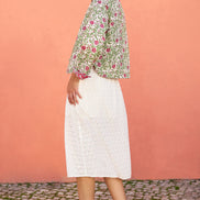 Yumi Pink Floral Reversible Cotton Quilted Jacket