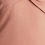 Yumi Blush Jersey Cotton Bardot Top with Knot Detail