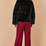 Yumi Black Luxe Faur Fur Coat