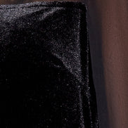 Yumi Black Velvet Pussy Bow Sheer Sleeves Skater Dress