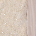 Yumi White Sequin Tunic with Tie Back and Sheer Sleeves