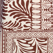 Yumi Brown Tile Print Maxi Dress With Bead Details