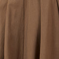 Yumi Brown Pleated Midi Skirt with Matching Belt