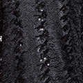 Yumi Black Hanging Sequin Tunic with Balloon Sleeves