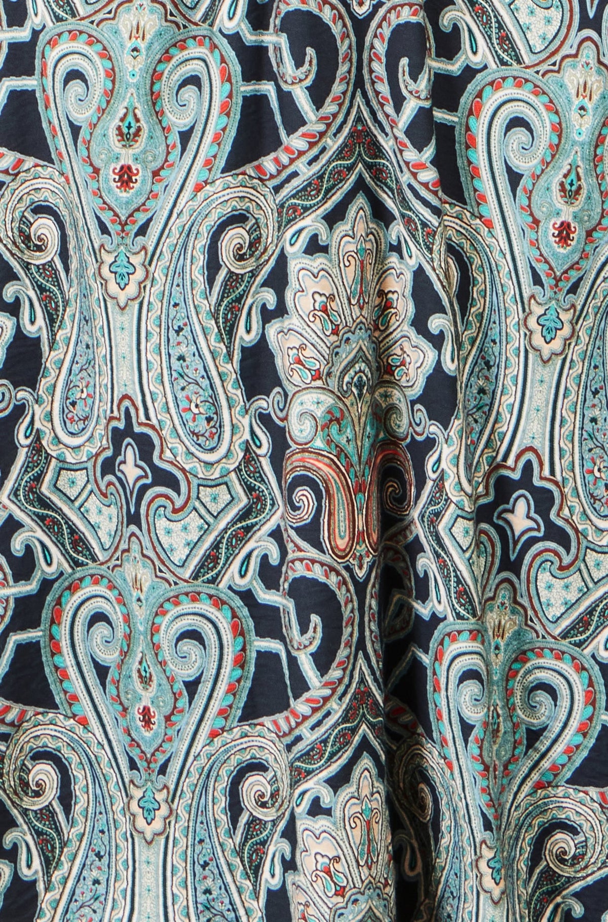 Yumi Green Paisley Print Midi Dress
