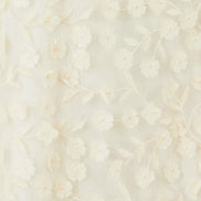 Yumi Ivory Long Sleeve Floral Applique Tunic