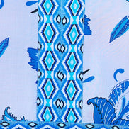 Yumi Blue Floral Tencel Beach Tunic