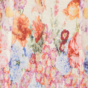 Yumi Pink Floral Border Top