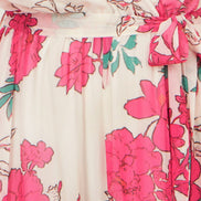 Yumi Pink Blossom Print Maxi Wrap Dress