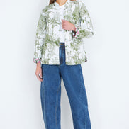 Yumi Green Reversible Cotton Quilted Jacket
