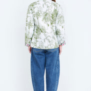 Yumi Green Reversible Cotton Quilted Jacket