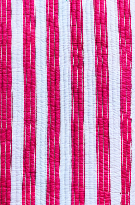Yumi Multicolour Checked Cropped Reversible Cotton Quilted Jacket
