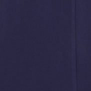 Yumi Navy Fitted Midi Dress with Flute Sleeves
