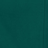 Yumi Green Fitted Midi Dress with Flute Sleeves