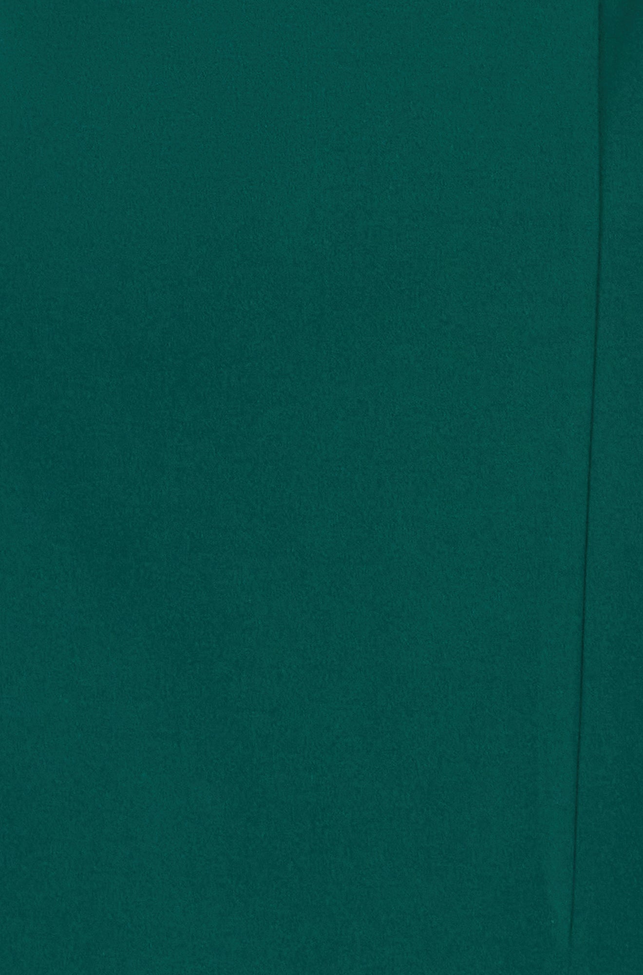 Yumi Green Fitted Midi Dress with Flute Sleeves