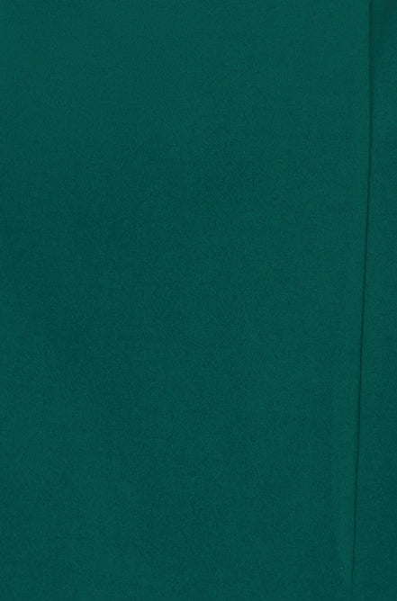 Yumi Green Fitted Midi Dress with Flute Sleeves