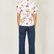 Yumi White Cotton Broderie Anglaise Floral Shirt