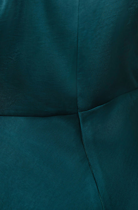 Yumi Green Satin Halter Neck Midi Dress