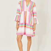 Yumi Multicolour Cotton Stripe Tunic