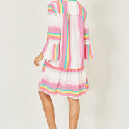 Yumi Multicolour Cotton Stripe Tunic