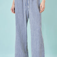 Yumi Blue Stripe Relaxed Trousers