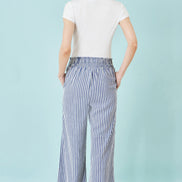 Yumi Blue Stripe Relaxed Trousers