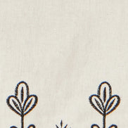 Yumi Ivory Linen Mix Embroirdered Top