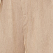 Yumi Brown Pleat Front Shorts