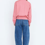 Yumi Pink Relaxed Lightweight Bomber Jacket