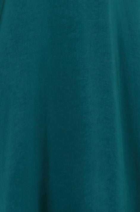 Yumi Green Satin Midi Kimono Dress