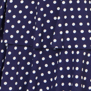 Yumi Navy Spot Tiered Midi Dress