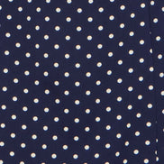 Yumi Navy Spot Wrap Midi Tea Dress